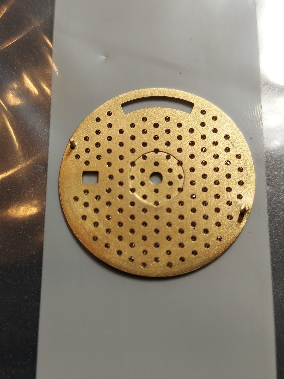 Tudor D + D Dial 18k Yellow Gold Dial With Diamond Real White Natyral For Watch