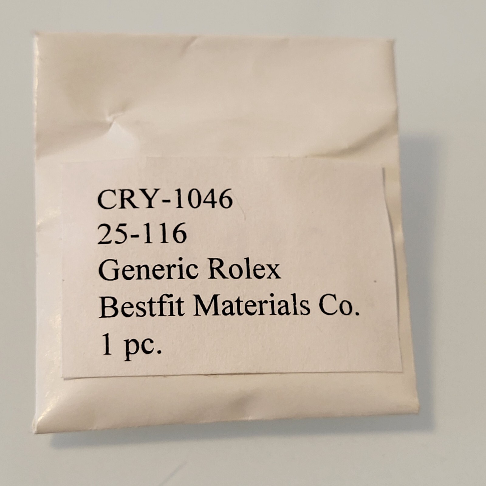 Generic Rolex Bestfit Materials Co. CRY-14521 25-295C crystal 1 Pcs 31.5mm