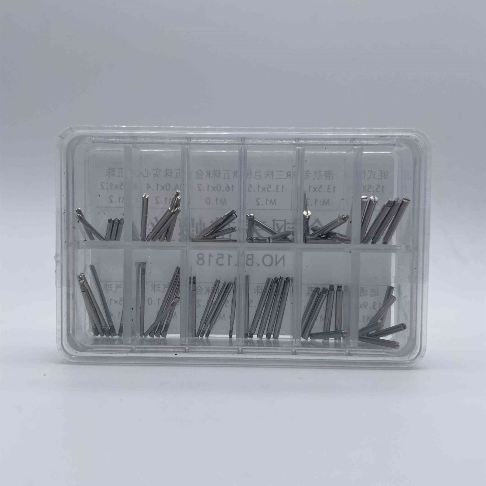 1.0mm 1.2mm 1.4mm Thread Steel Watch Band Link Screw Pin Assortment 60pcs/Box