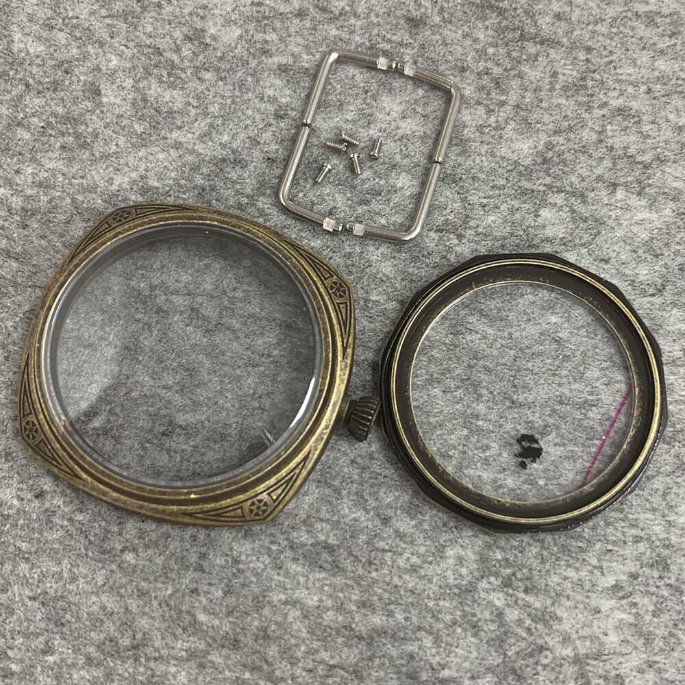 45mm 316L Stainless Steel Electro-Plated for ETA 6497/6498 Movement Watch Case