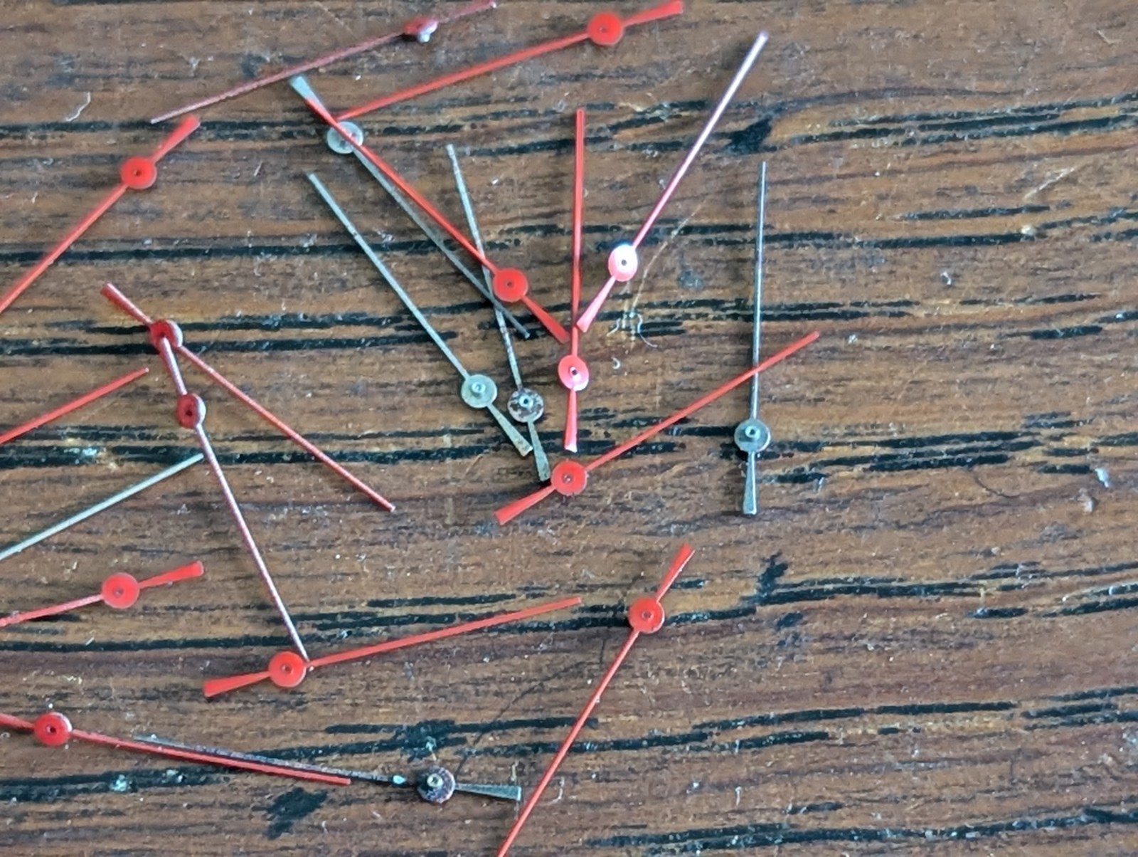 Watch Centre Second Hands, Red, Various Sizes, Used, Watchmaker Parts #N902