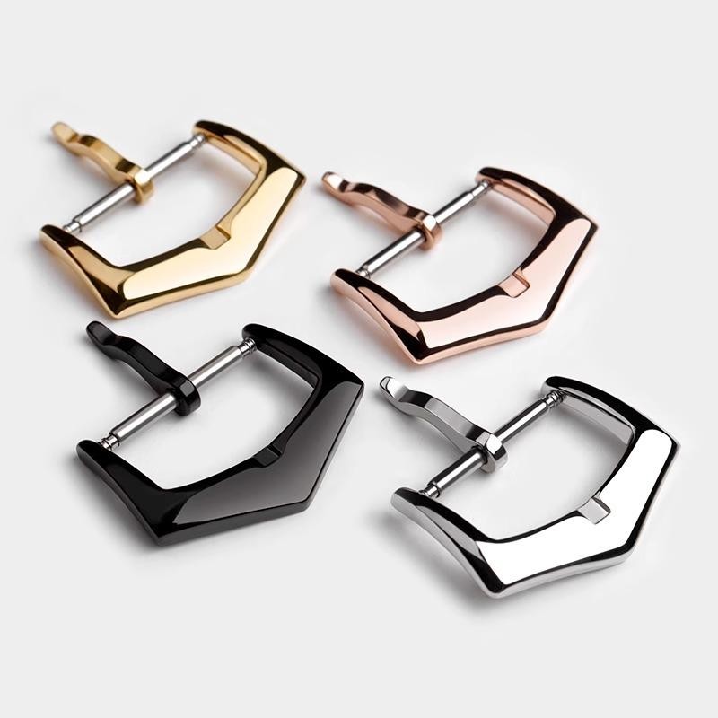 Metal Buckle for Patek Philippe 16mm 18mm Clasp Leather Nylon Strap Silver Steel