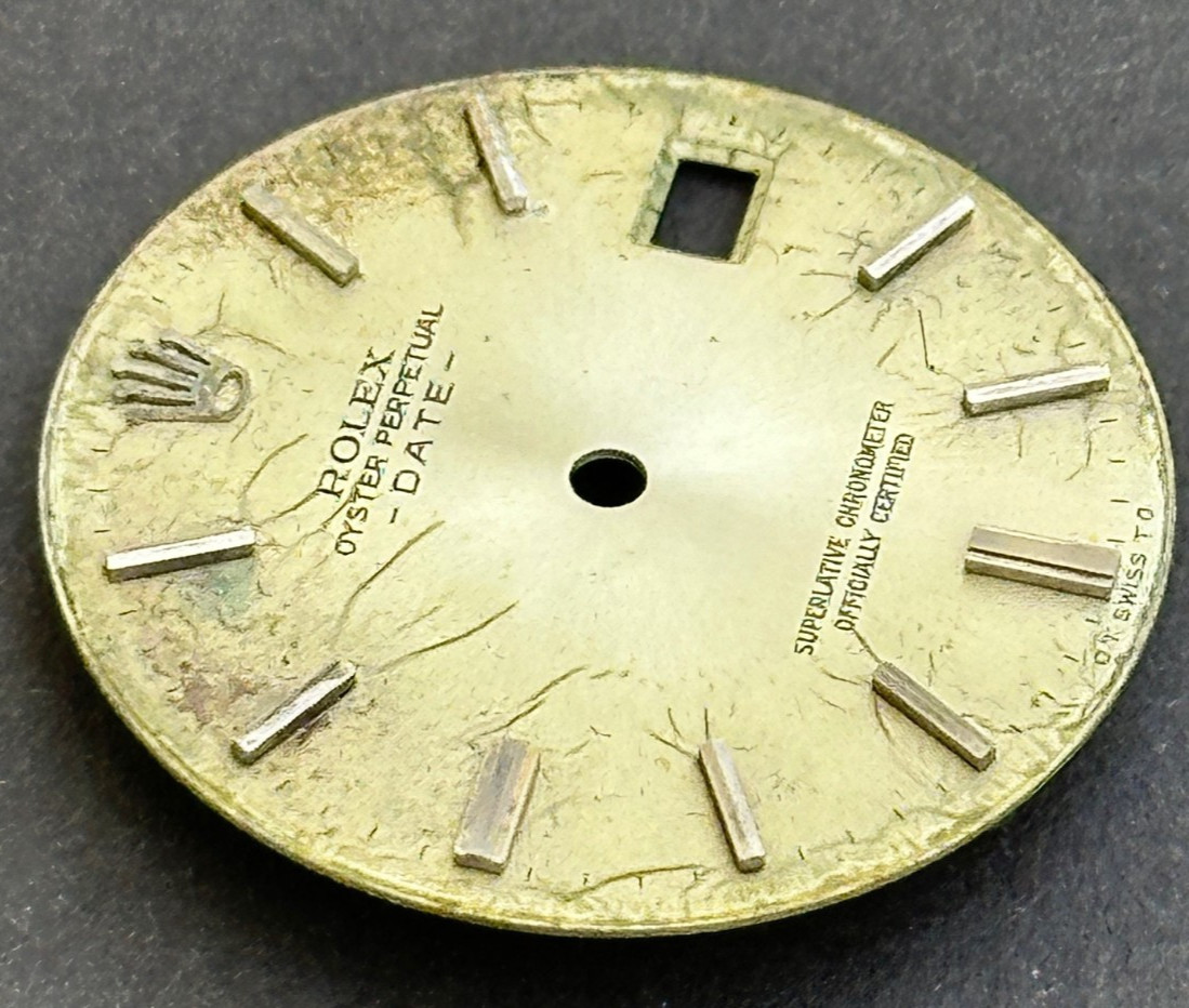 Vintage Rolex Oyster Perpertual Date Watch Dial For 34mm Case 1500 1501 1503