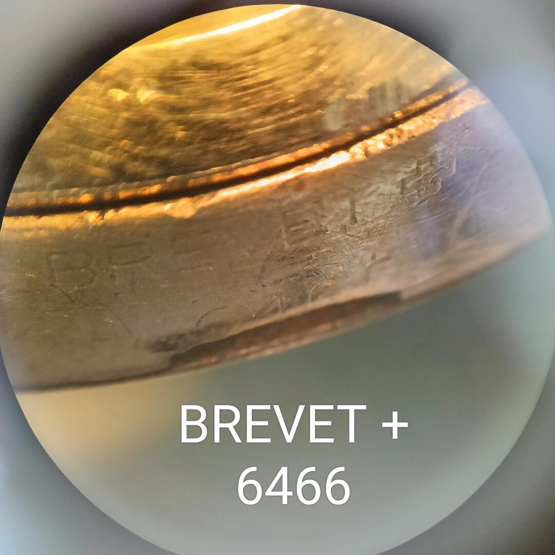 GENUINE COMPLETE CASE GOLDEN COLOR VINTAGE ROLEX 6466 BREVET 6239 40 MICRONS