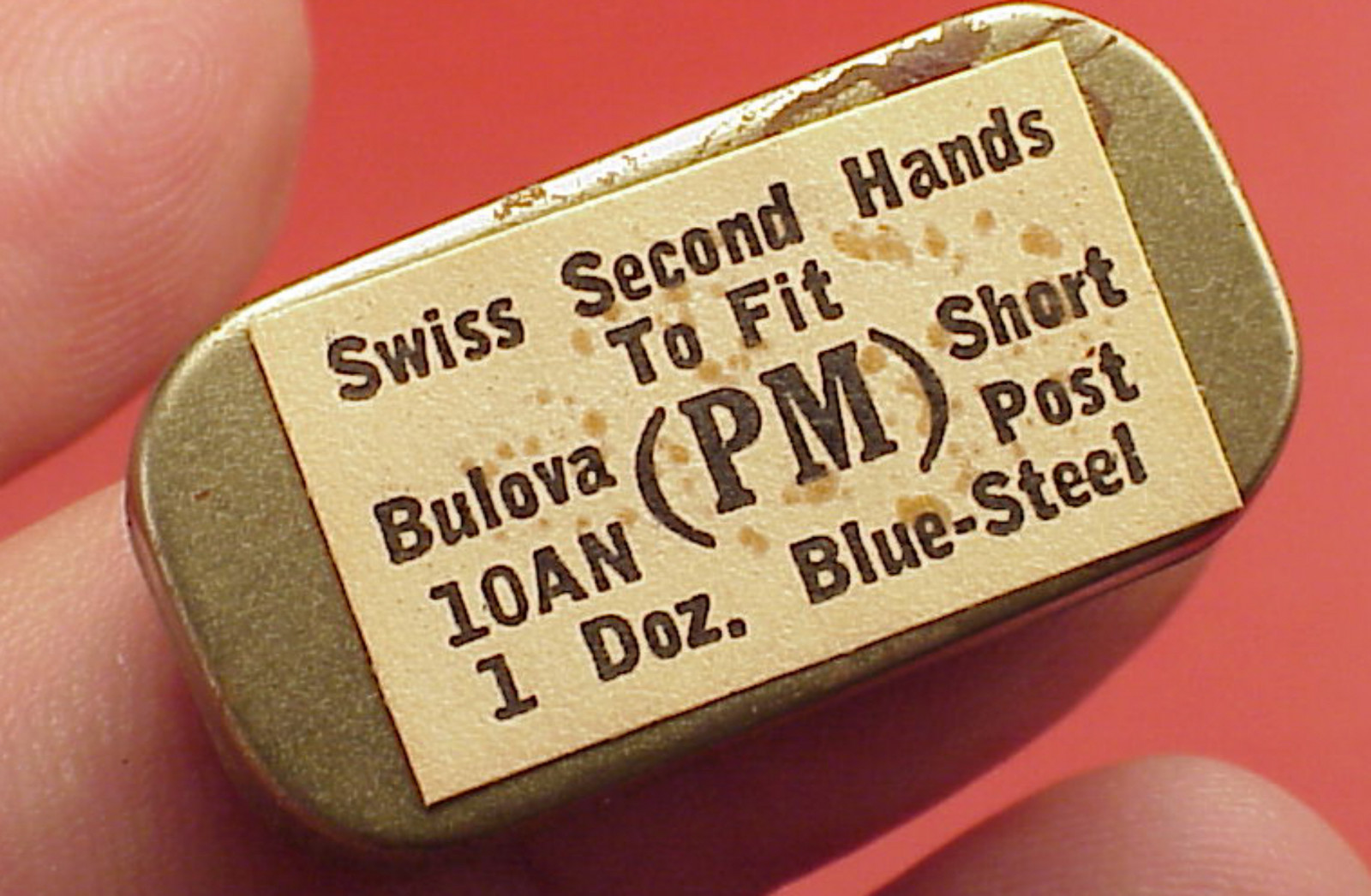 Vintage 12 Second Hands Bulova 10 AN Wristwatch NOS Repairs