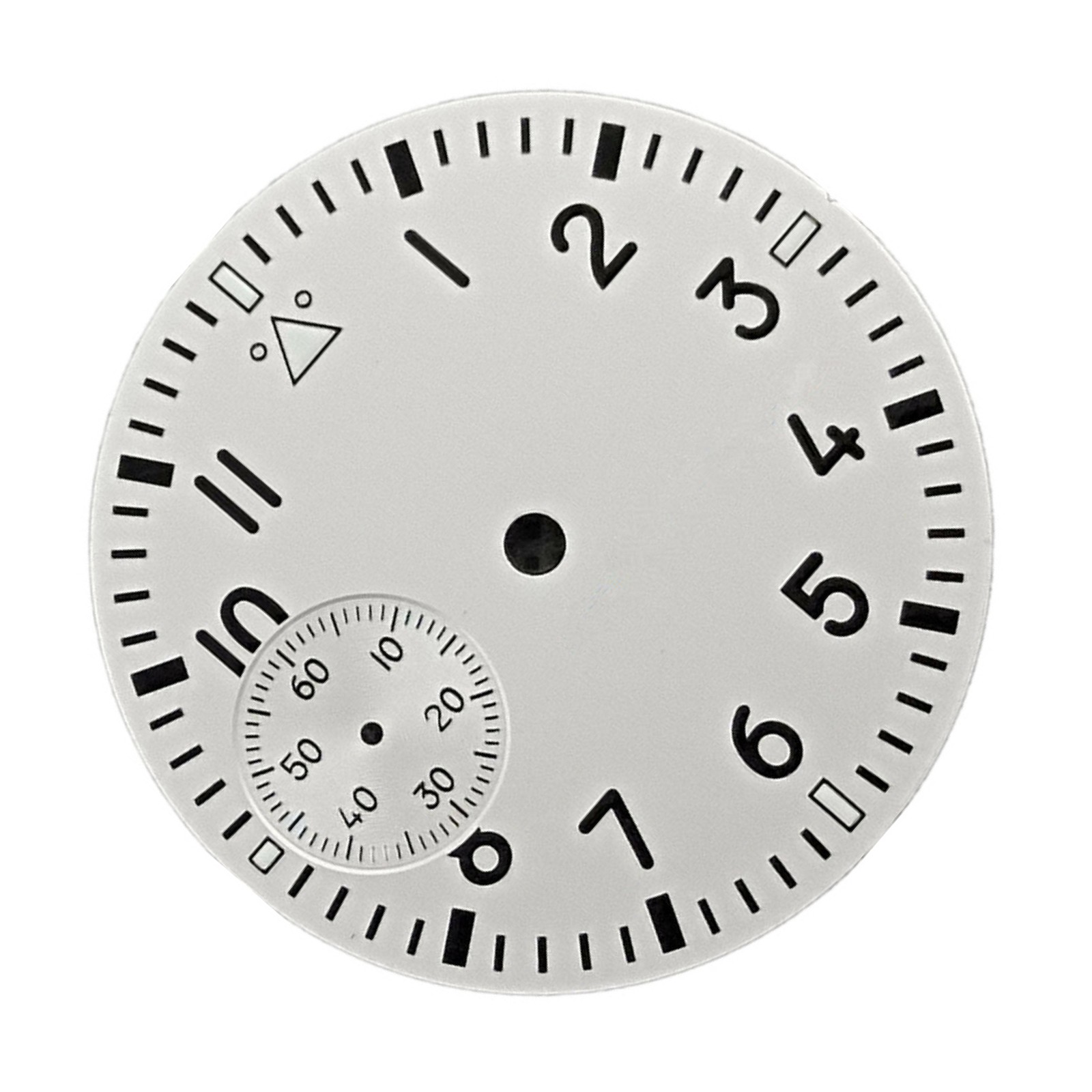 New White Watch Dial Green Luminous For Seagull ETA 6497 ST3600 Movement G