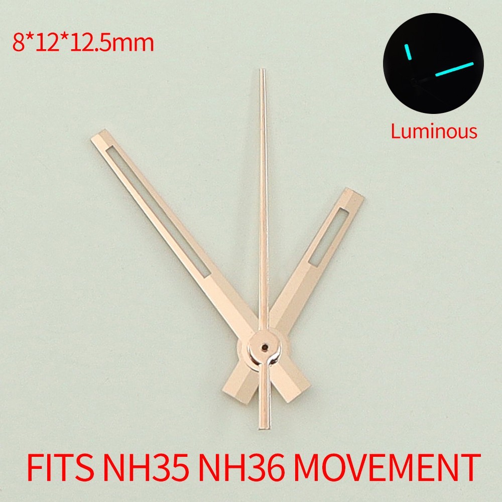 C3 Luminous 3 Hands Watch Needles For Seiko NH35 NH36 Movement