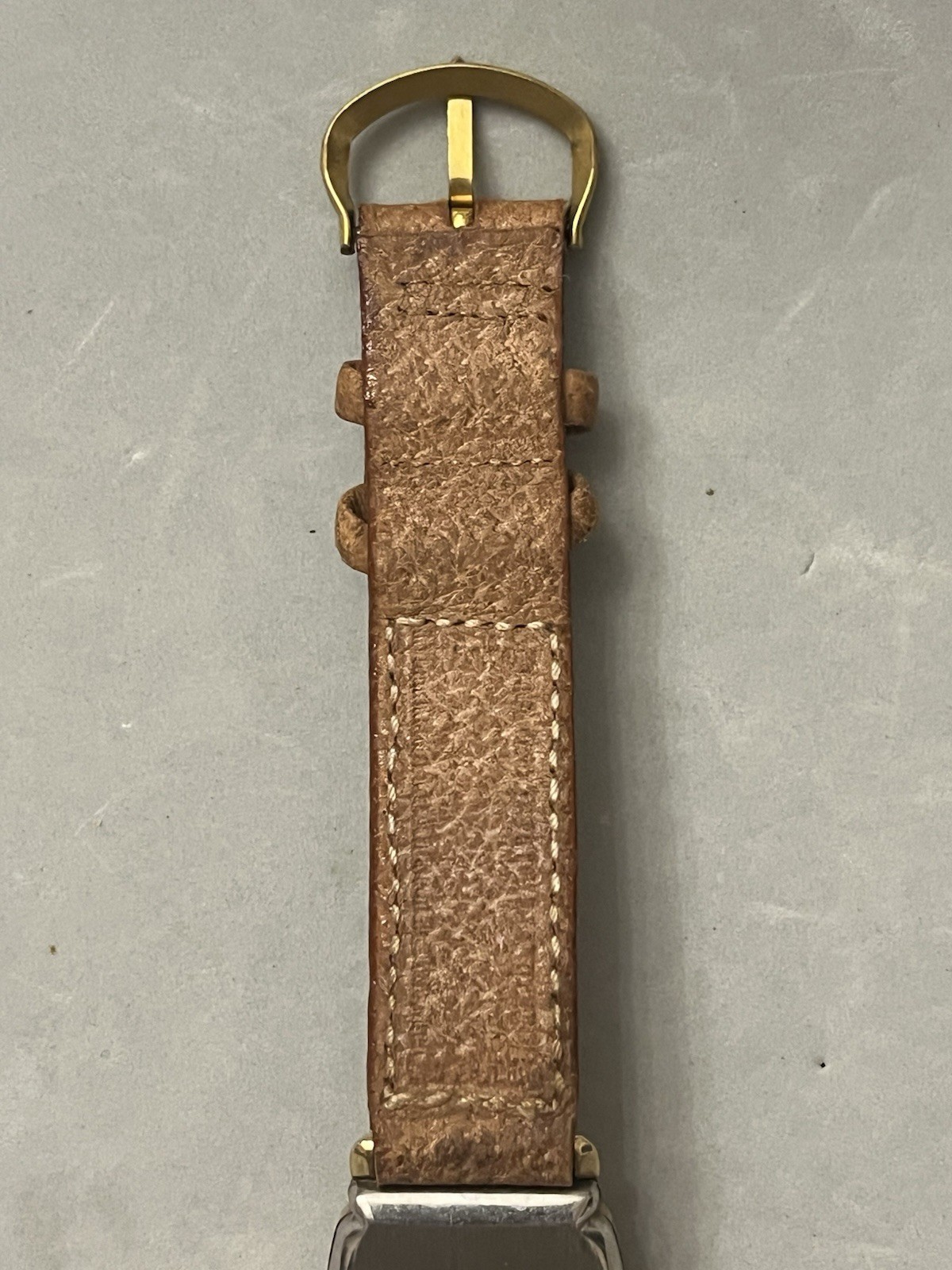 Vintage 10K RGP MASTER SUTTON Empty Watch Case & Pigskin Leather Band