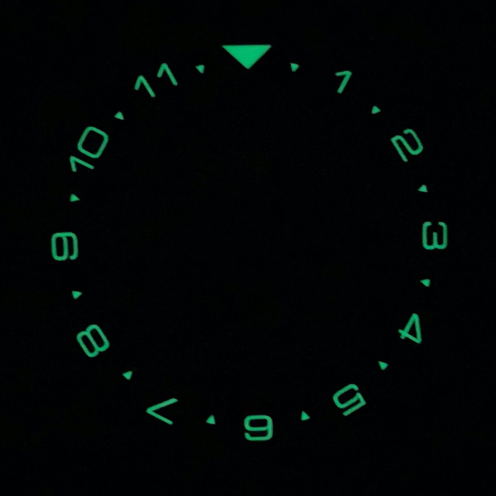 Lumed Ceramic “Batman” Dual Time [Flat Bezel Insert] for SKX007 SRPD ~ US Seller