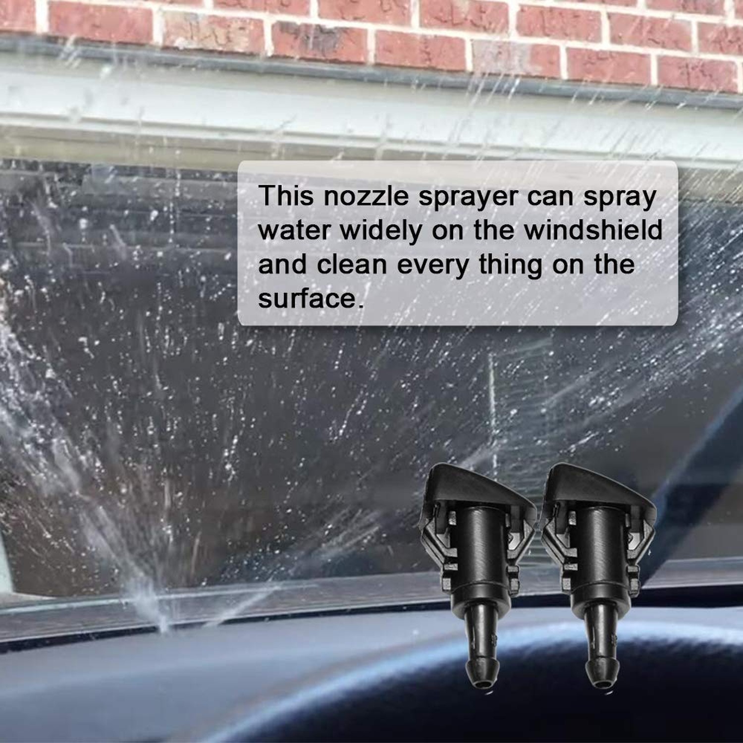 4805742AC Front Windshield Washer Nozzles Kit for Dodge, Jeep, Ram Replaces O…