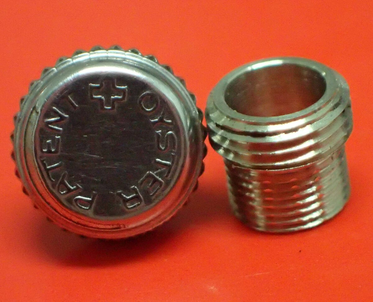 Genuine ROLEX PATENT Crown & Tube Set 6.1mm Bubbleback Oyster Royal #412