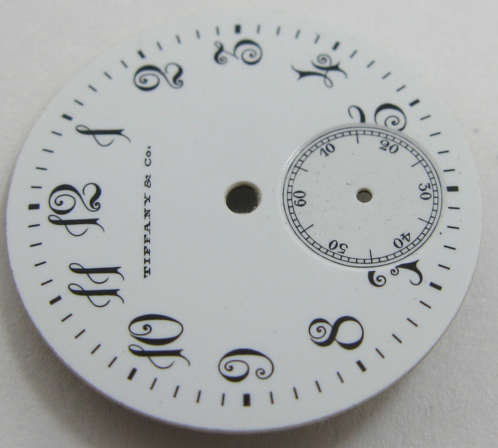 Vintage Porcelain Tiffany & Co. Watch Dial ø 23 mm