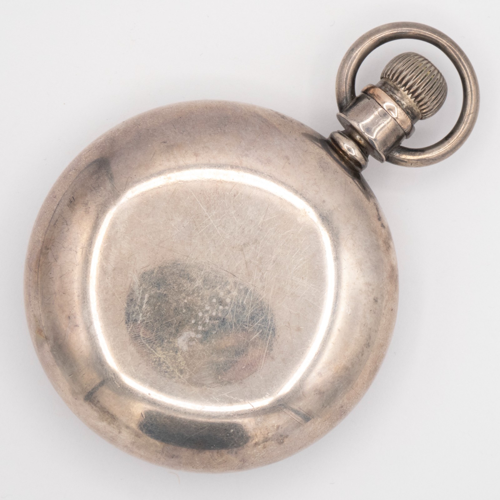 Waltham 60.7 x 86.3 mm 18 Size Coin Silver Antique Pocket Watch Swing Out Case
