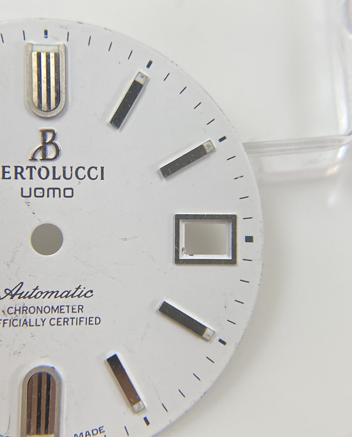 Original Bertolucci Uomo Automatic 28mm White Dial Ref: 884.55.41.10B