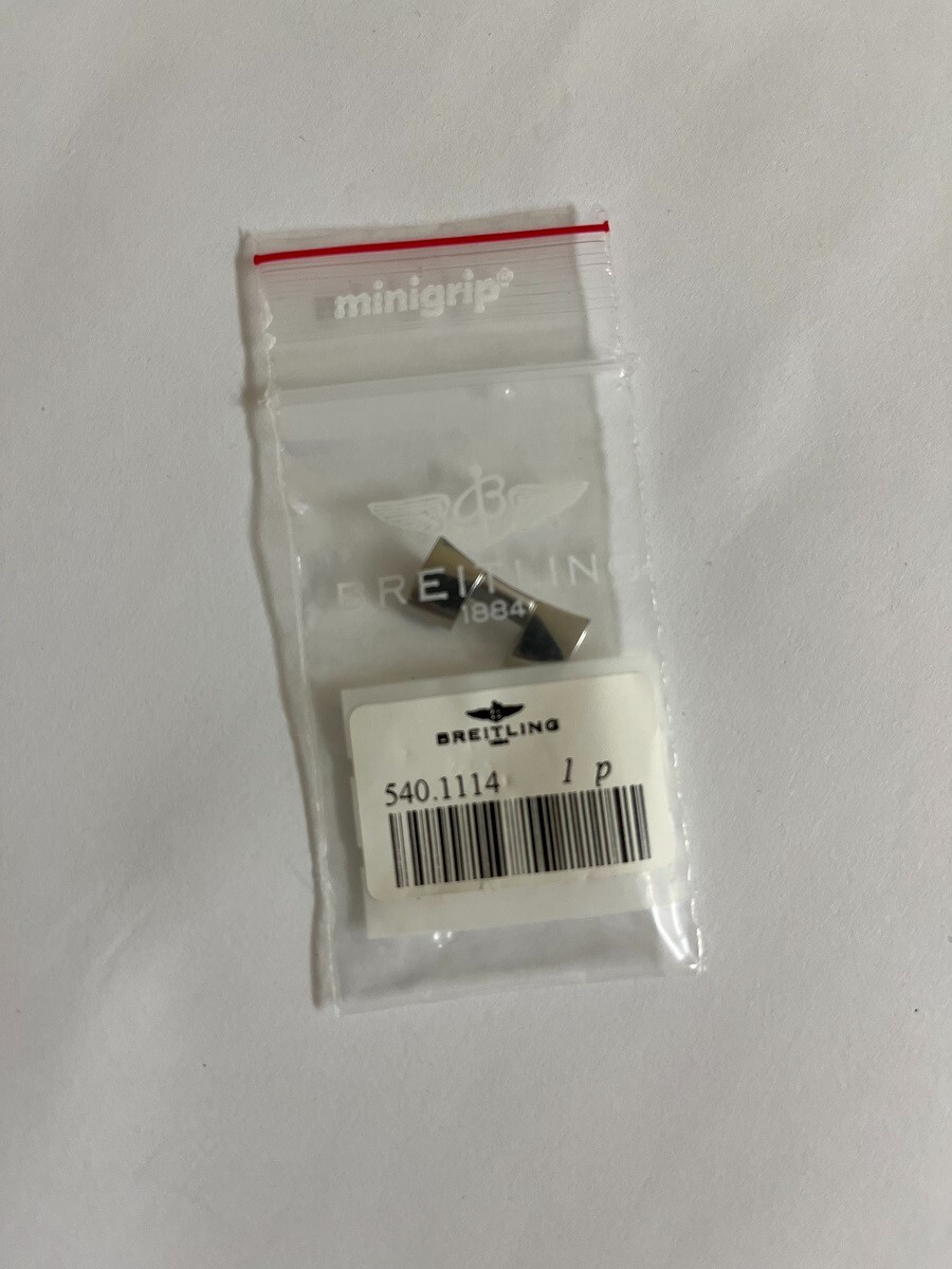Genuine Breitling end link 18mm 823A 540.1114 Stainless Steel NEW Factory open