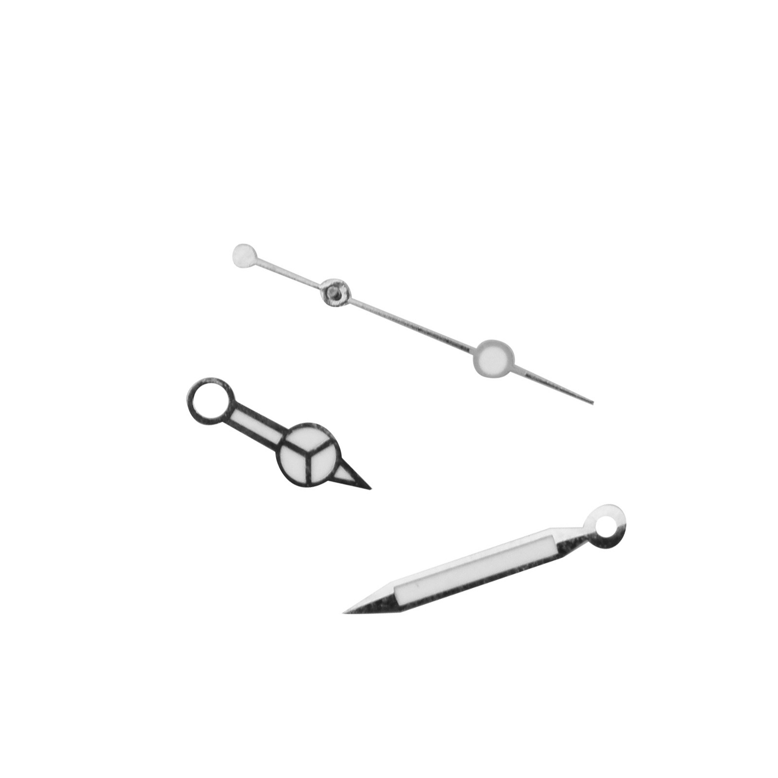 New Silver Plated Watch Hands Kit Compatible With ETA 2824 Tudor Submariner E