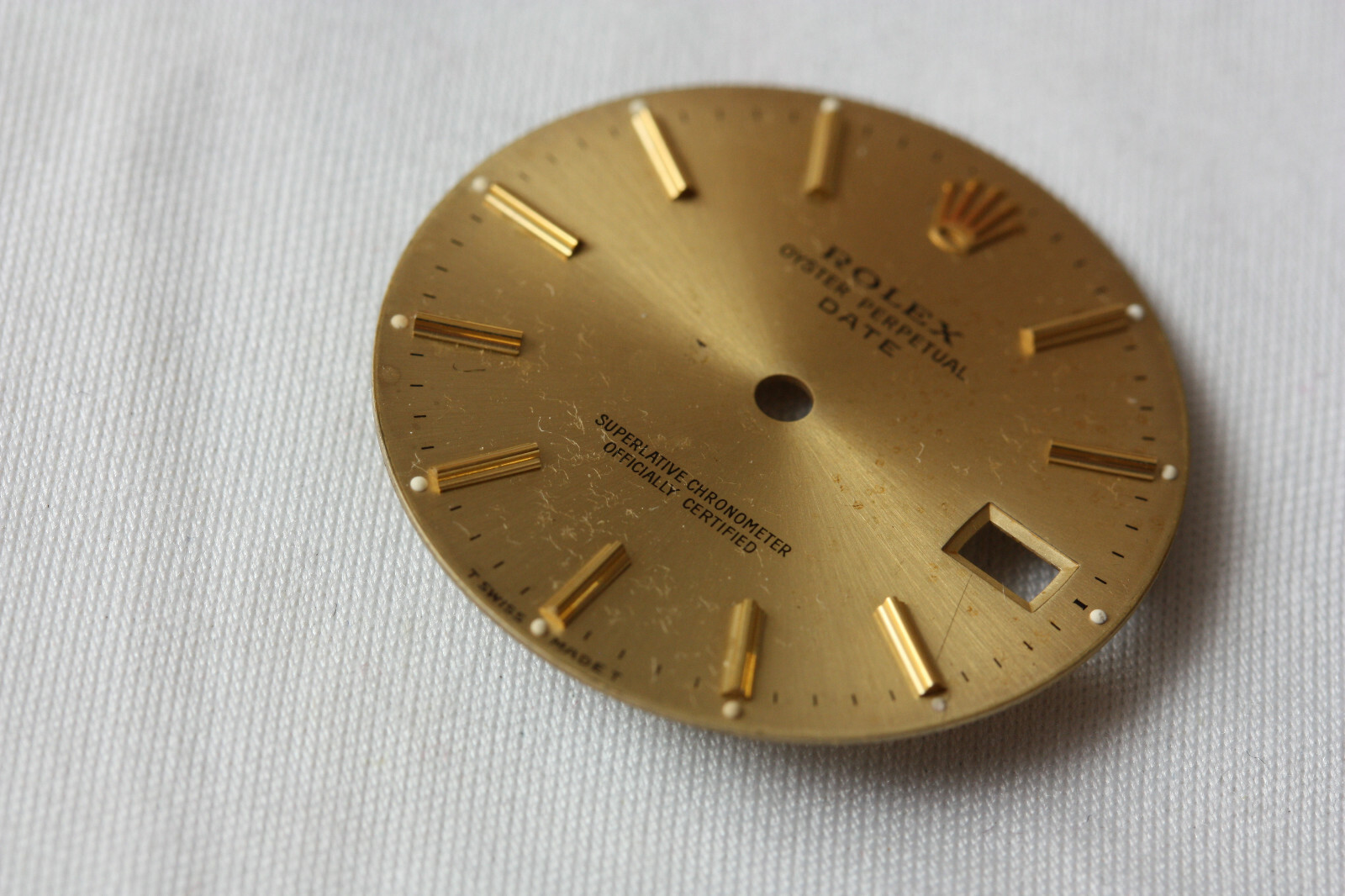 Rolex Factory Original Gold Stick Champagne dial Ref: 15223,15000 & others