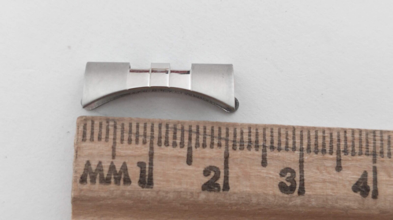 Vintage-END PIECES-CURVED 20mm Link Jubilee Bracelet Stainless Steel for 2