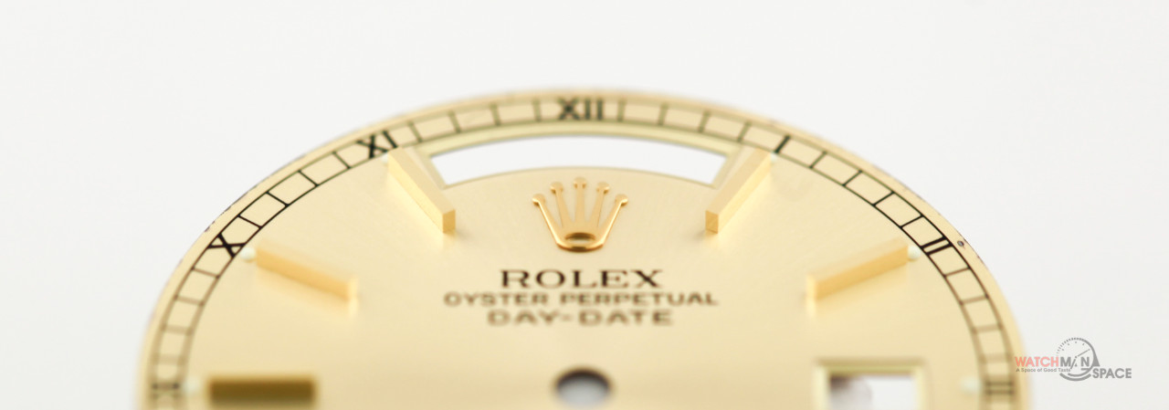 Original Men’s Rolex DayDate 36mm 18038,18238 Warm Silver Stick Dial 18KY #J16