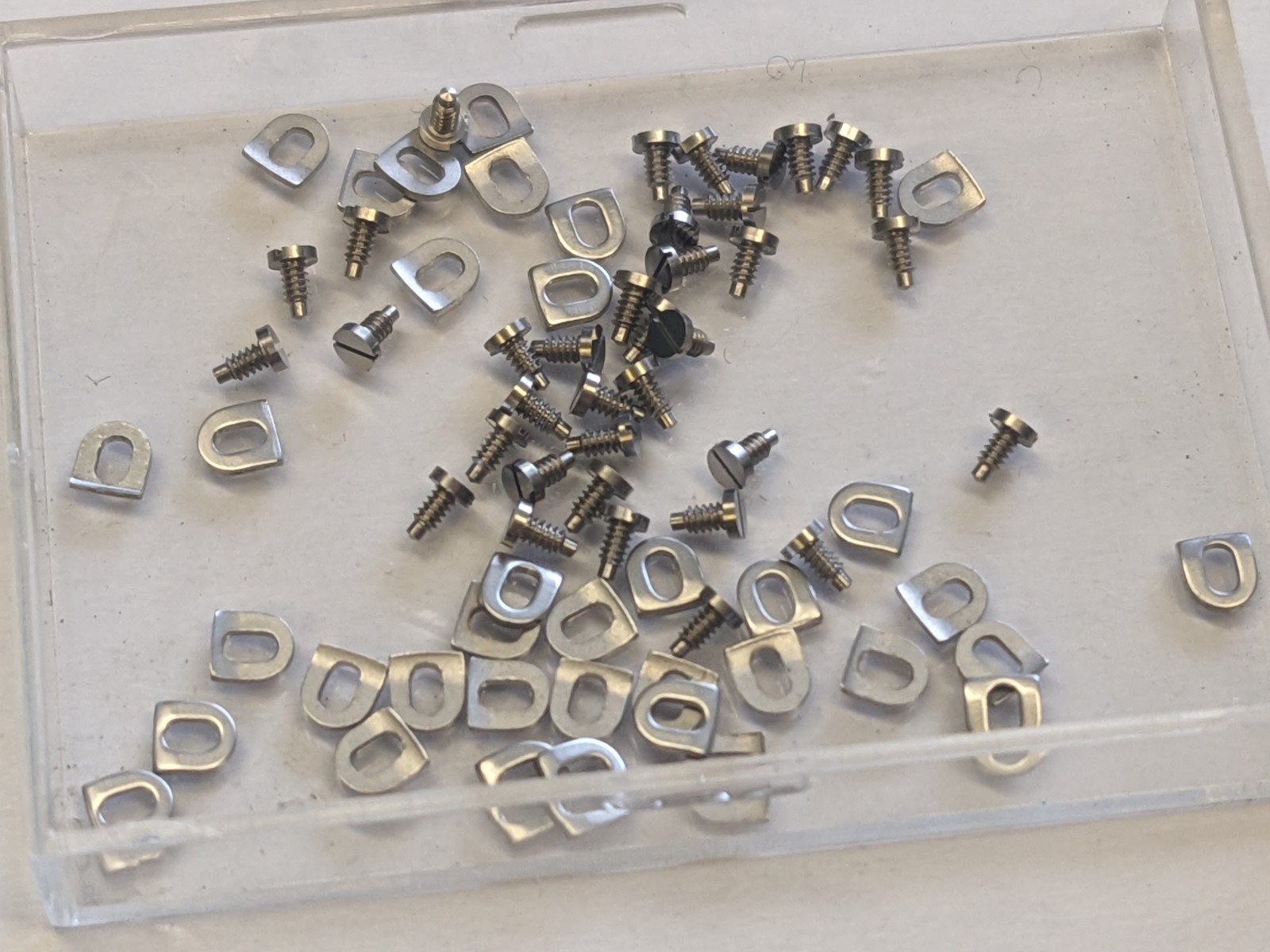 Felsa Caliber 690 screw + clamp asst of 72 pieces SWISS MADE x 1 asst