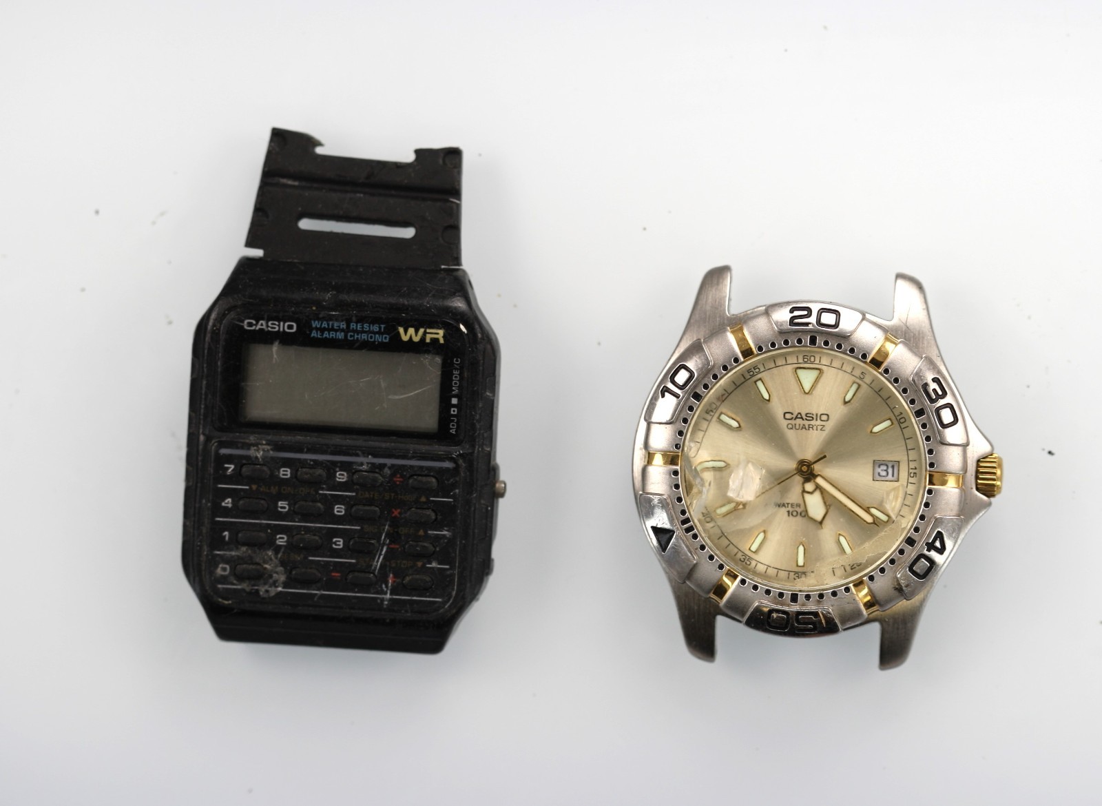Casio Watch Men CA-53W MTC-1020 100m Water Resistant Battery Quartz NON WORKING