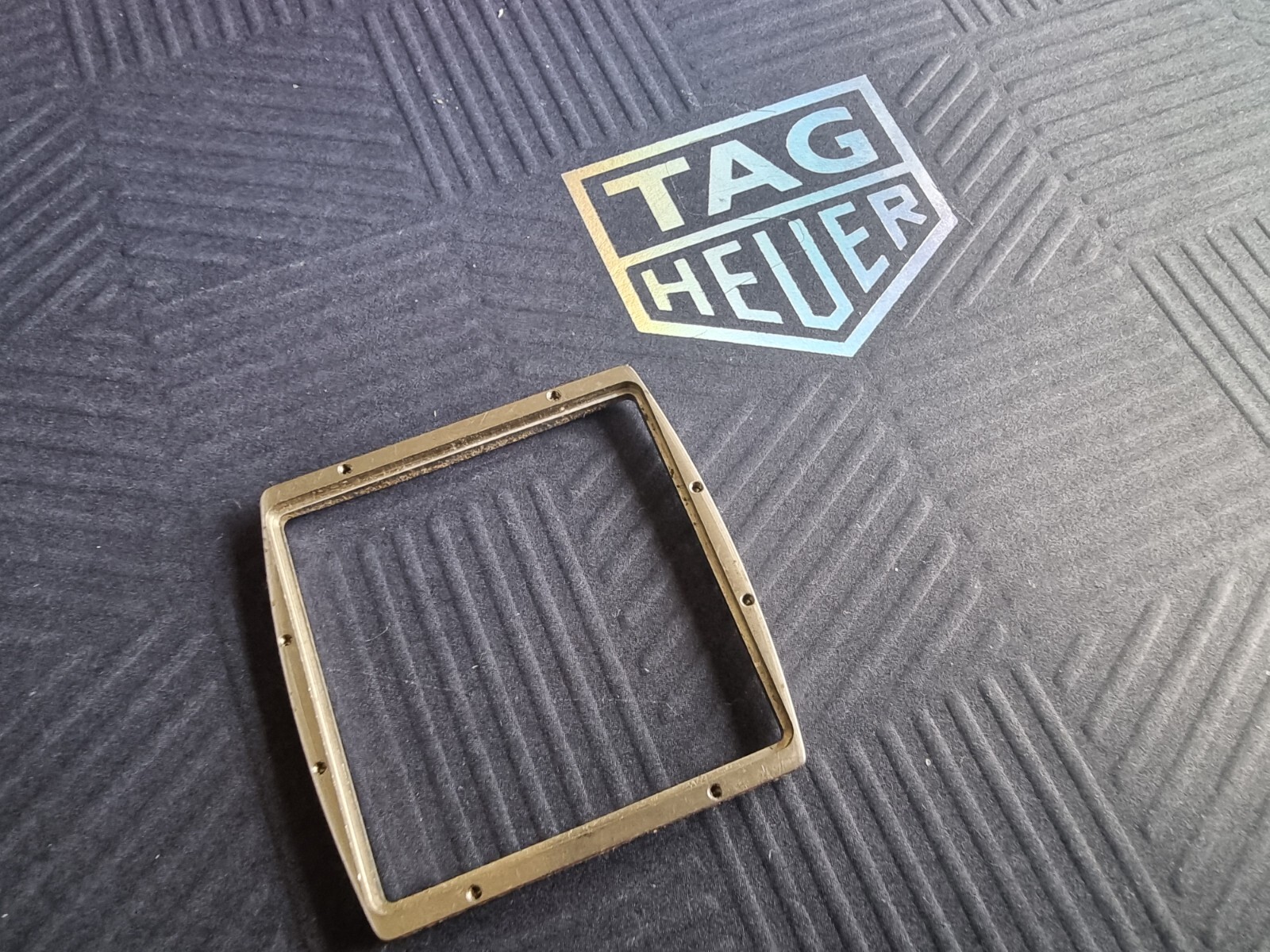 TAG Heuer Monaco blue chronograph dial plastic glass steel surround parts CW2113