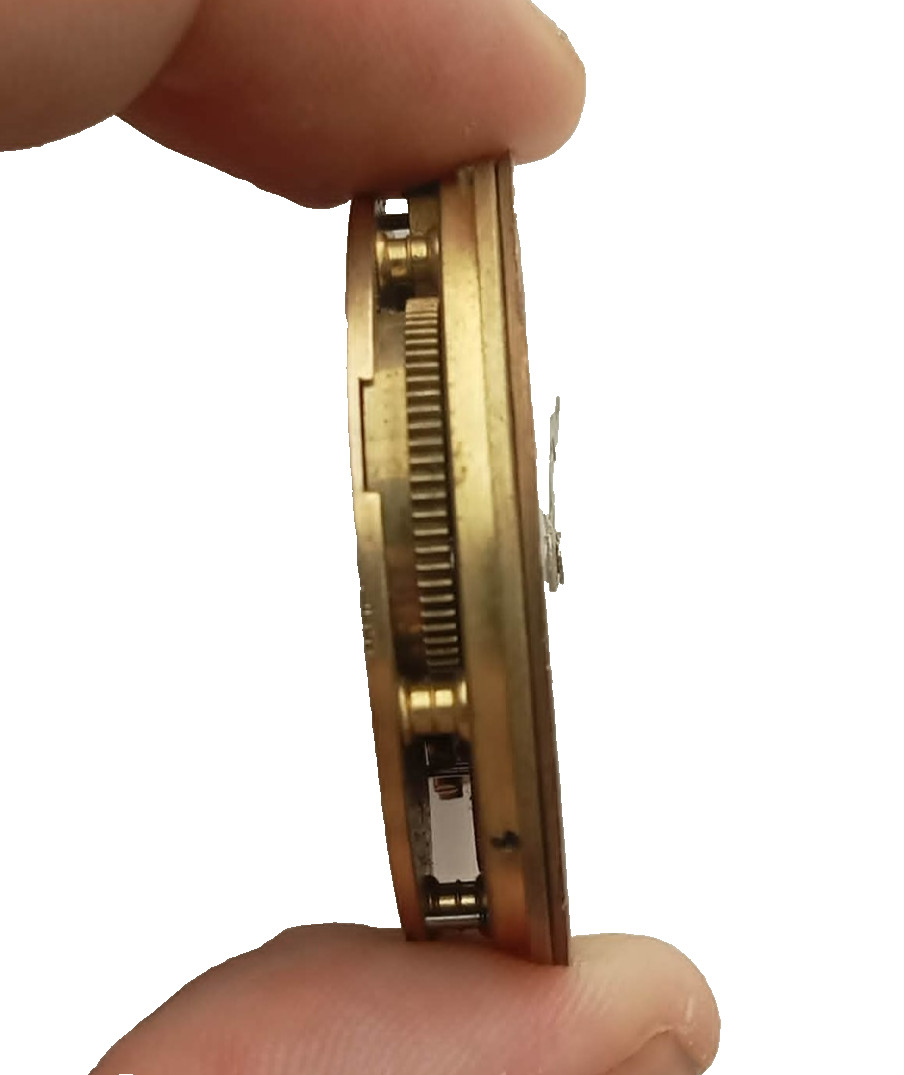 Antique Rotherhams Brass Pocket Watch Movement Mechanism London c1880