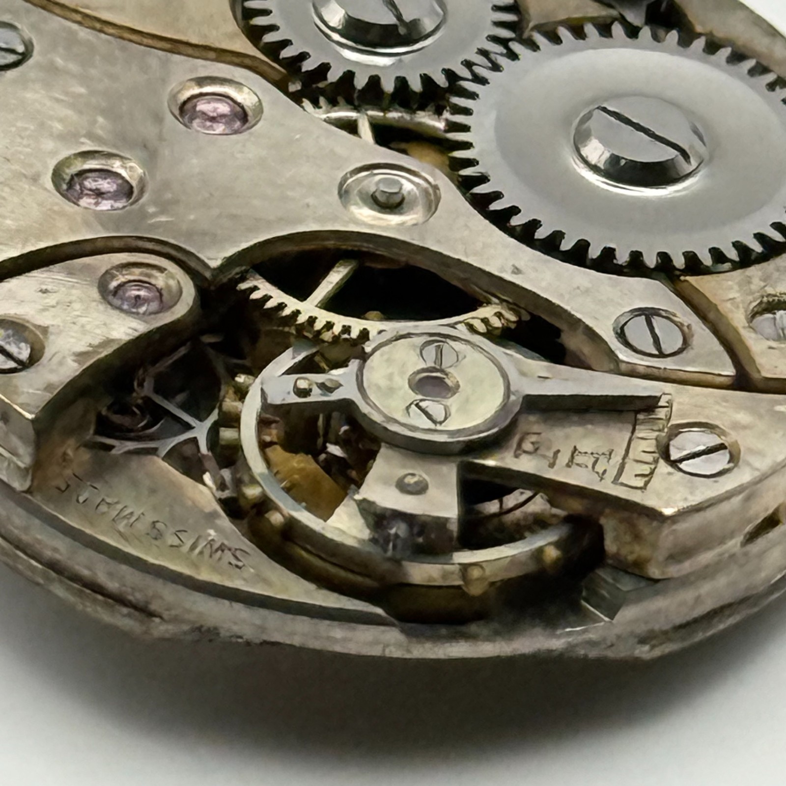 Buser Watch Movement B Good Balance Manual Wind Vintage Parts Repair 23.1mm