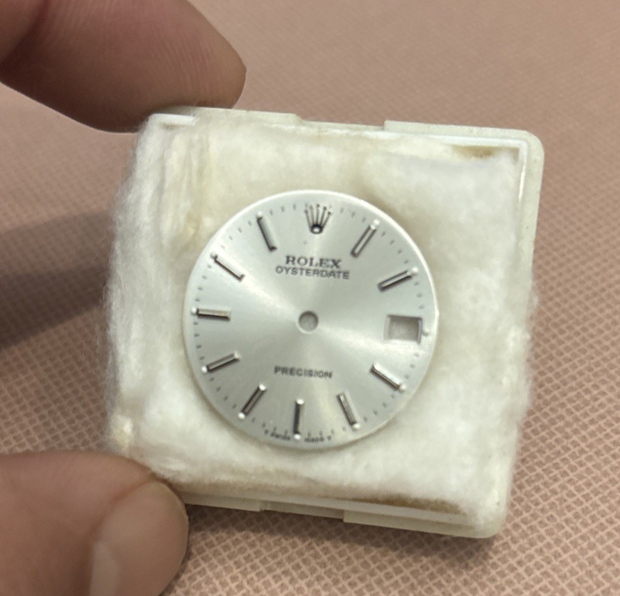Genuine Rolex Oysterdate Precision 31mm Dial Silver 6466
