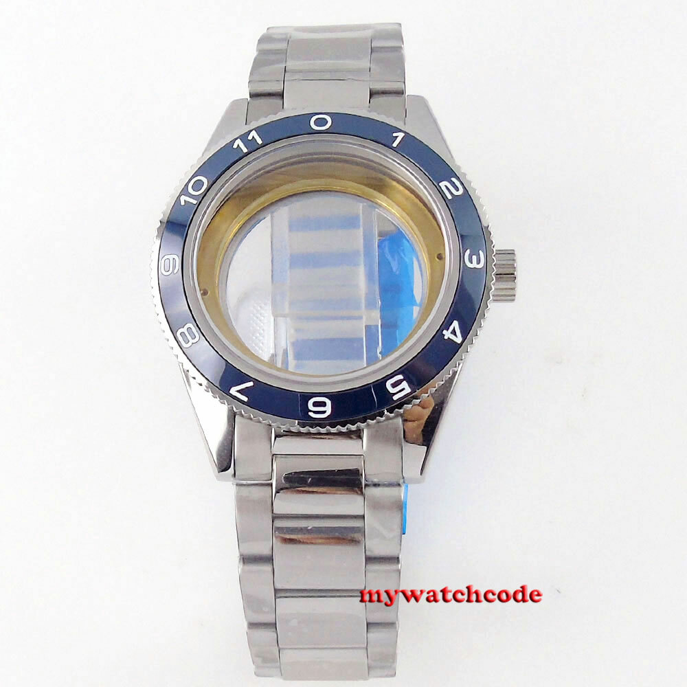 10atm 41mm ceramic bezel sapphire glass Watch Case fit for NH35 NH36 miyota 8215