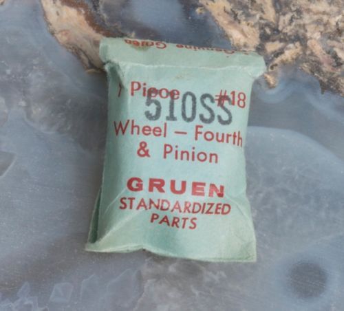 Gruen 510SS 4th wheel & pinion part 18 vintage New Old Stock packaged watch part