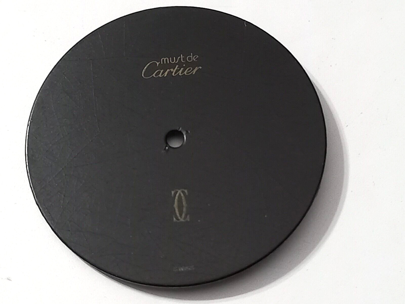 MUST DE CARTIER VERMEIL ROUND BLACK MEN’S DIAL 26 MM – USED CONDITION