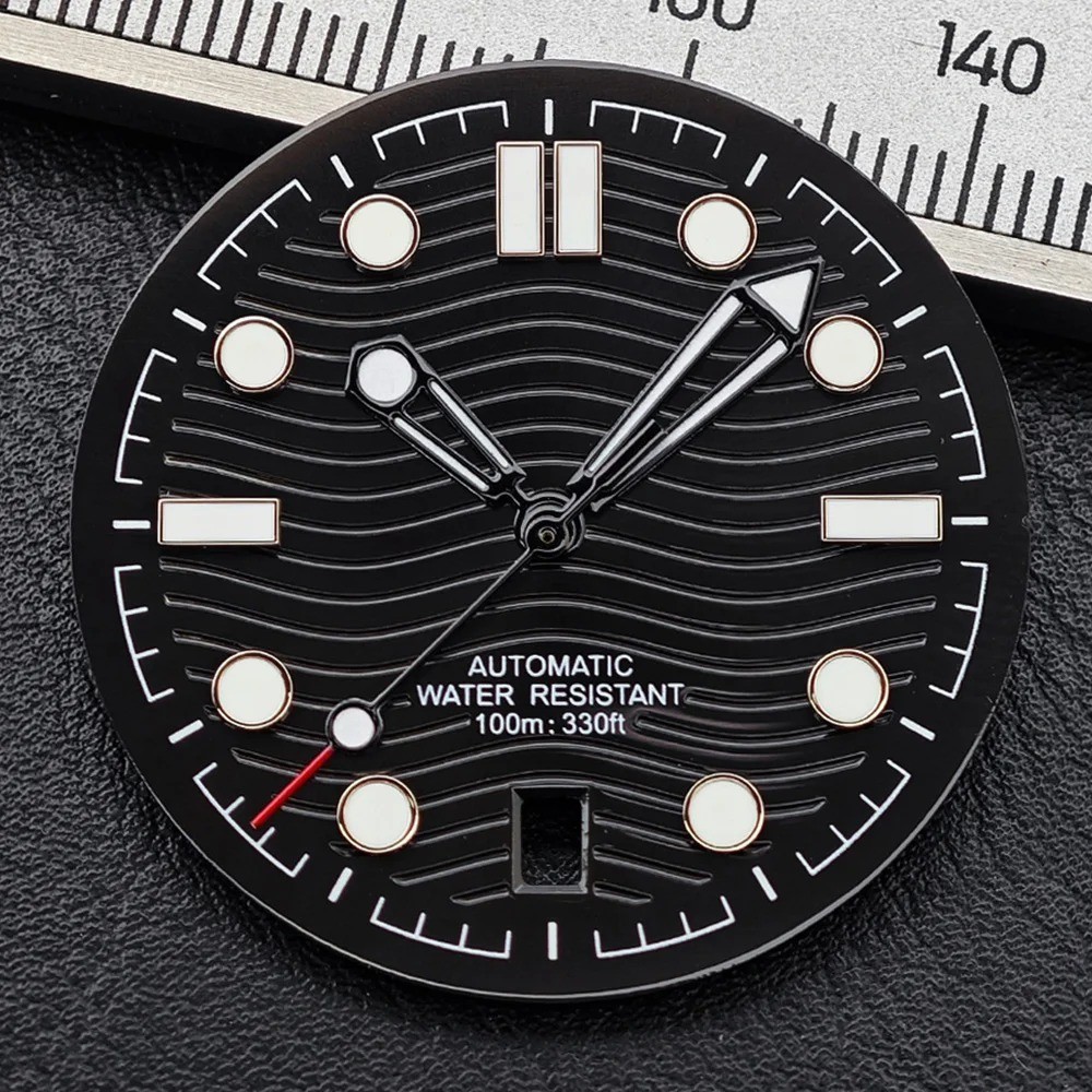 31.7mm Seamaster-Style Dial & Hands Set for NH35/NH36 – 6 o’clock Lumed