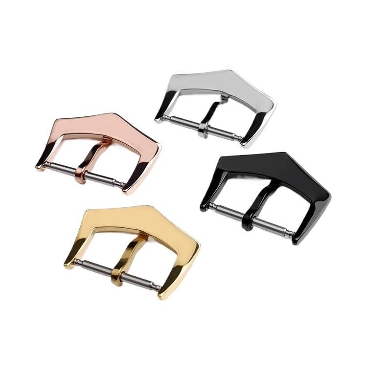 Metal Buckle for Patek Philippe 16mm 18mm Clasp Leather Nylon Strap Silver Steel