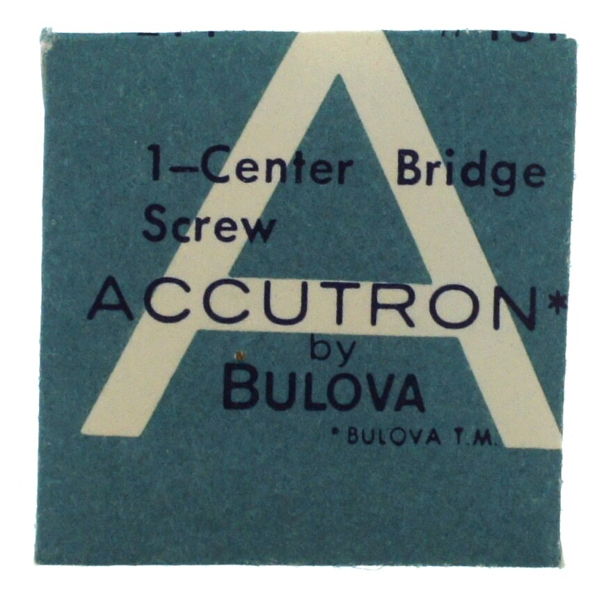 NEW Bulova Accutron 214 Watch Part 131 Center Bridge Screw NOS Genuine Repair