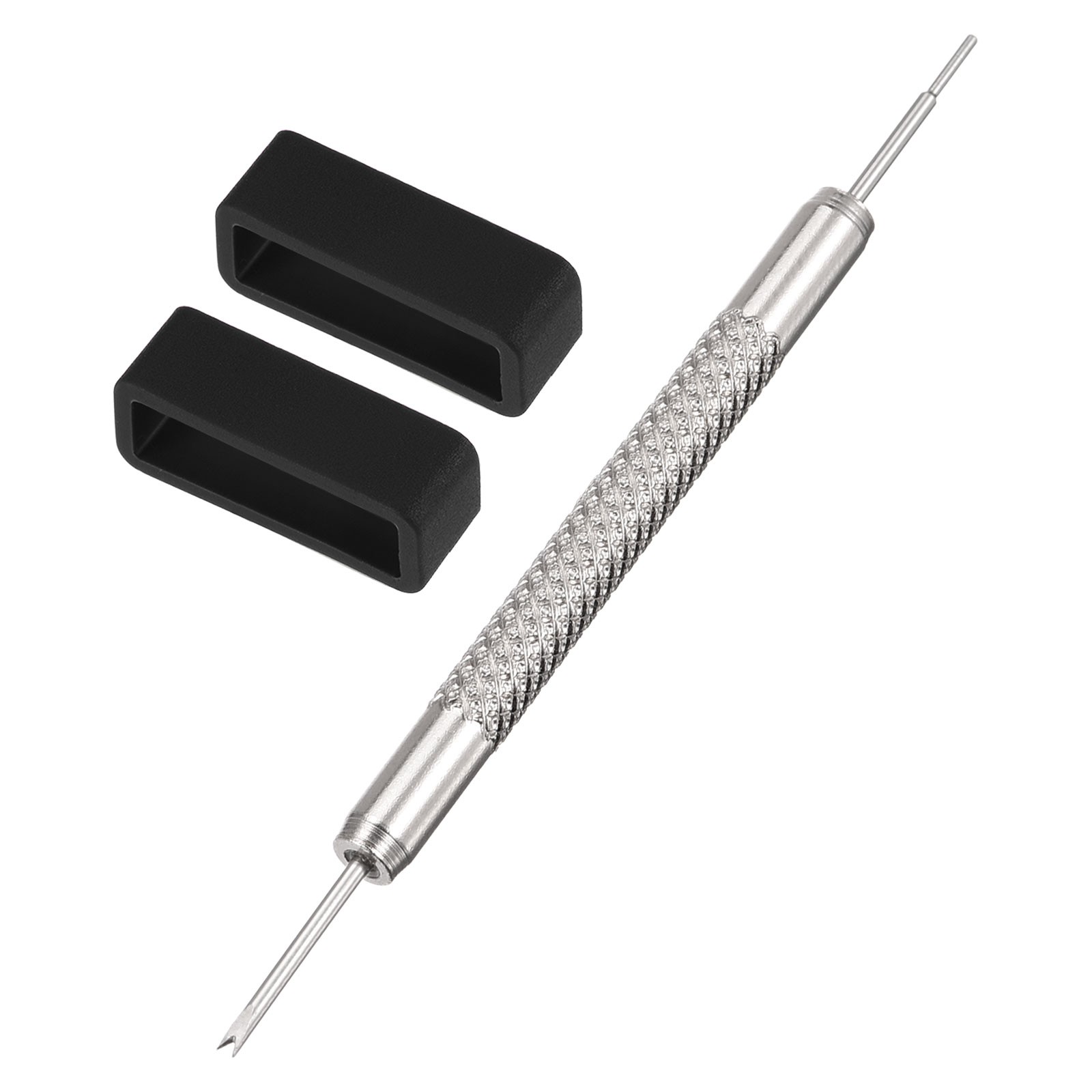 Watch Band Strap Watch Retainers for 20mm Width Watch Black 1Set