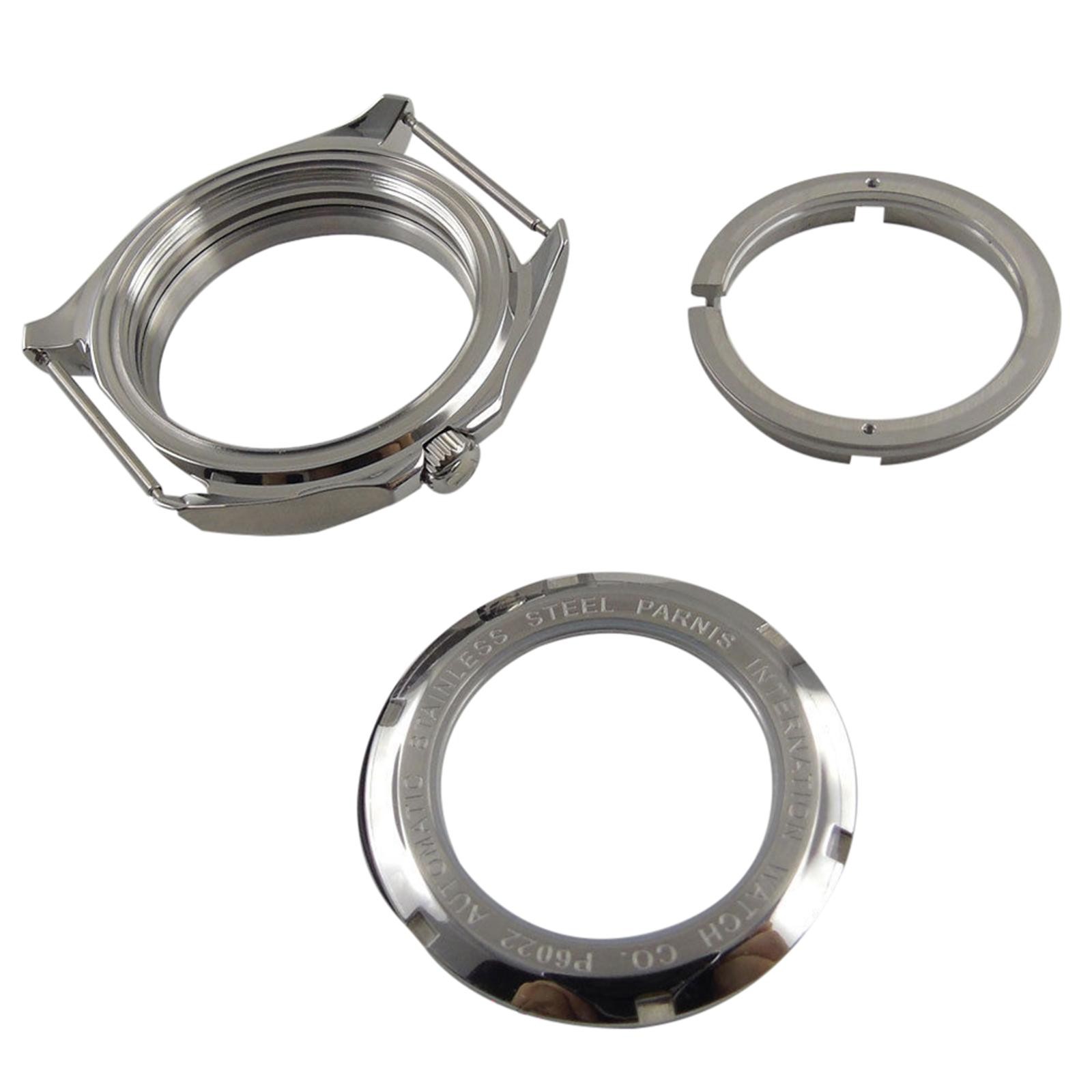 Sapphire Crystal 40mm Stainless Steel Watch Case For ETA 2824 2836 Movement C