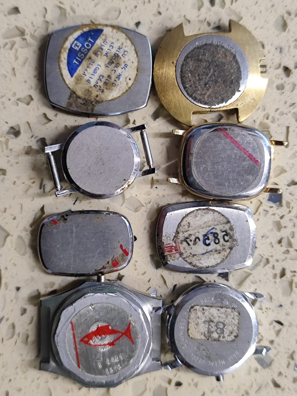 Vintage Lot Swiss Case Ladies Tissot / west end NOS