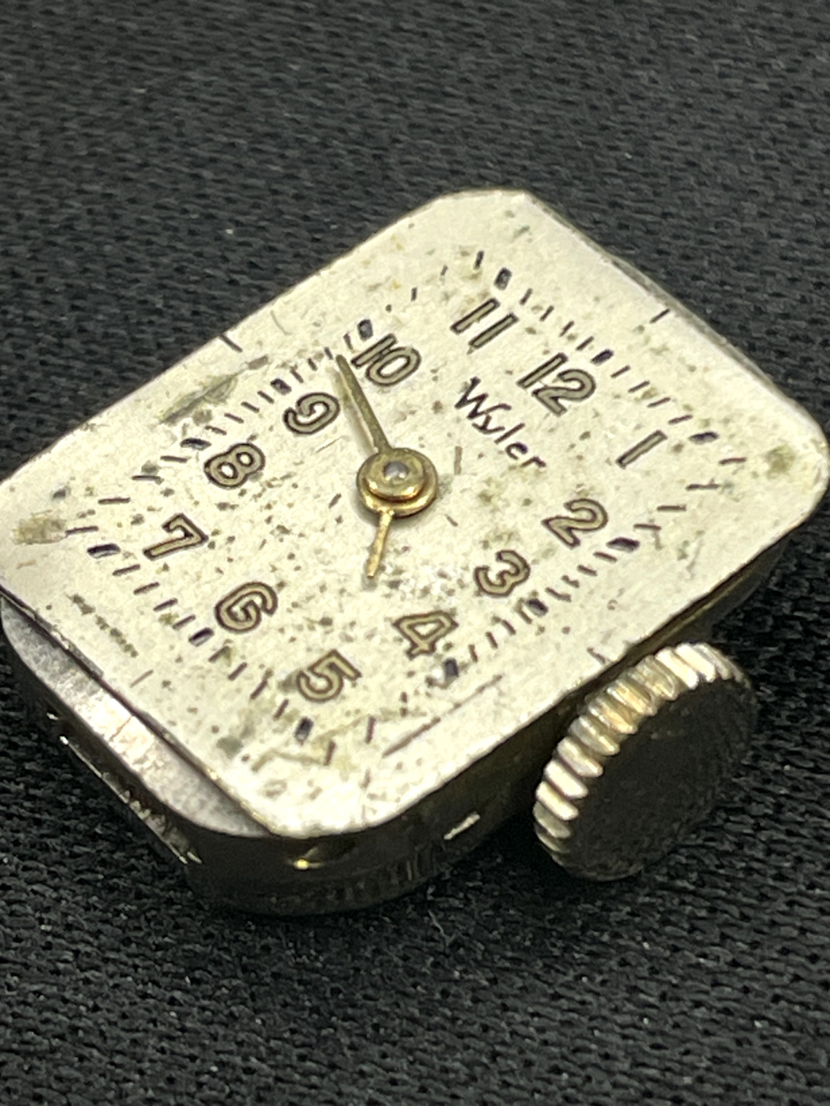 Vintage Mechanical Wyler Watch Movement for parts or repair