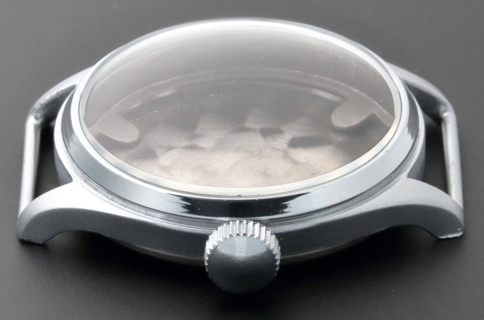 Rare NOS Vintage Fixed Wire Lug Watch Case WWII Military Part Project