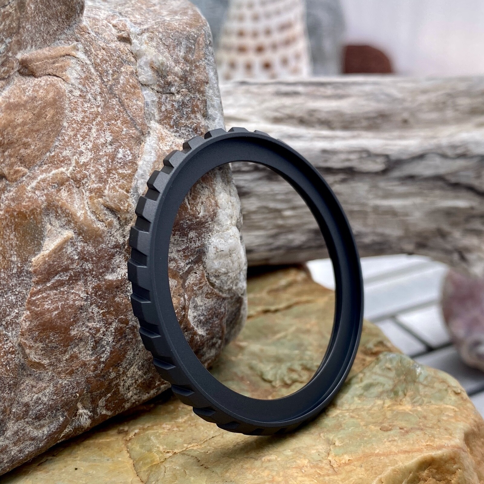 Matte Black Turbine Bezel for Seiko SKX SRPD 120 Click Unidirectional~US Seller