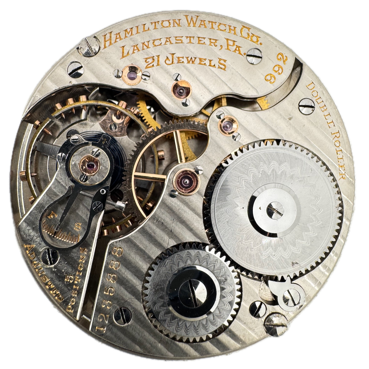 Antique 16s 1917 Hamilton Mechanical Railroad Pocket Watch Movement 992 USA