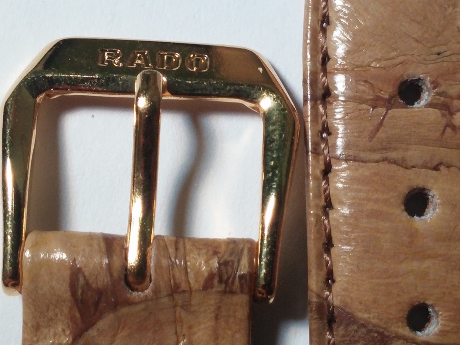 Rado band/strap and buckle, BROWN/CAMOUFLAGE, 17/14mm Made in Austria, genuine l