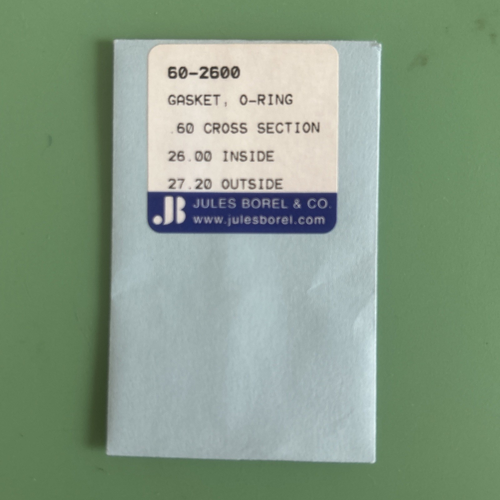 Borel – O-Ring Caseback Gaskets – 60 Series -.6mm Cross Section -14.5-34mm ID