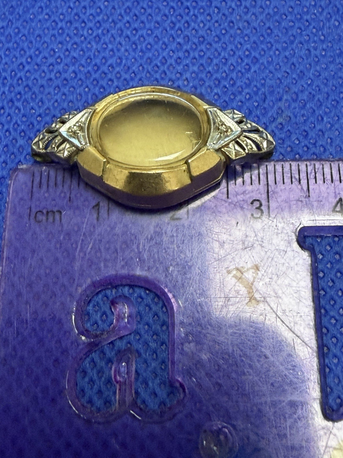 VINTAGE RARE BULOVA M1 LADIES 10K TWO TONES GOLD FILLED WRIST WATCH CASE ONLY