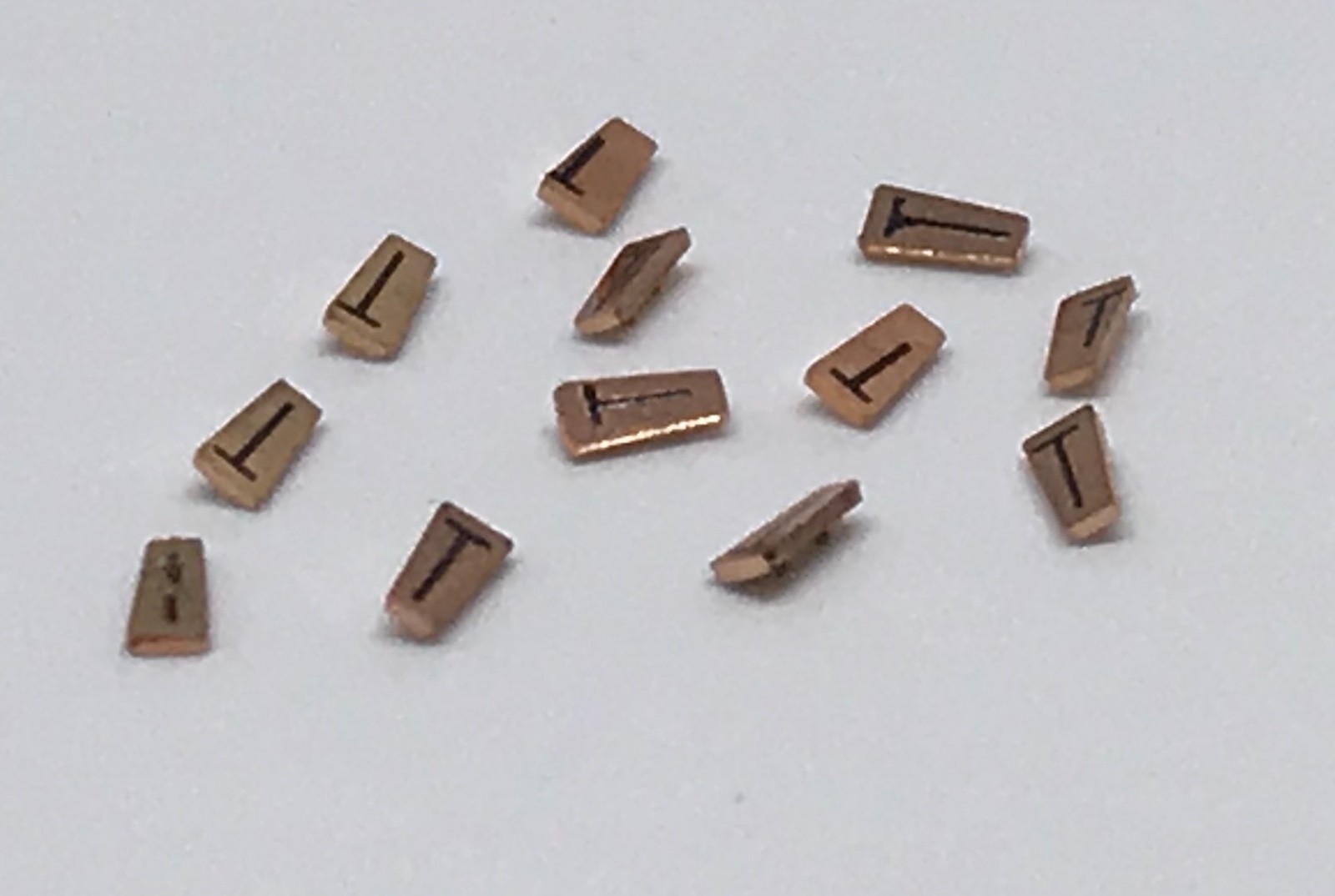 Watch Dial Hour GOLD ROSE Markers 12 pieces Indexes Numerals Dots Bars parts