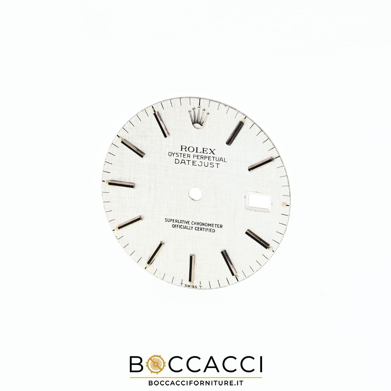 ROLEX Silver Linen Dial for Datejust 36 Ref. 16014 16220 16234 16200 Cal…