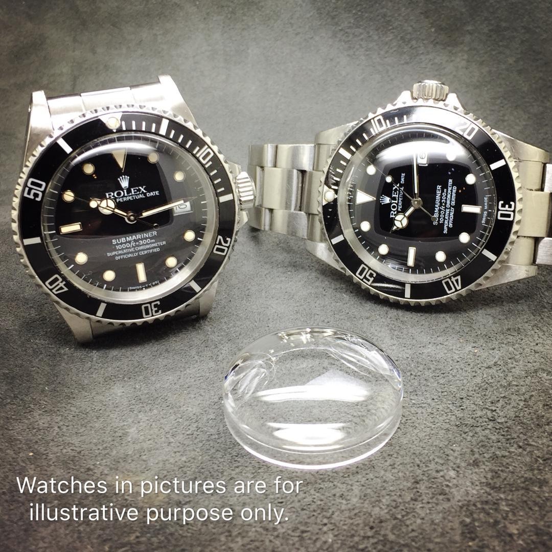 Rolex Submariner 16800 16610 Dial Crystal Dome Plastic Replacement New