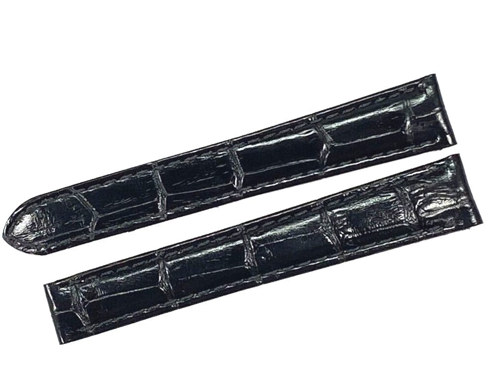 Watch Band Genuine Leather Alligator Grain fit Cartier Watch 14x12MM