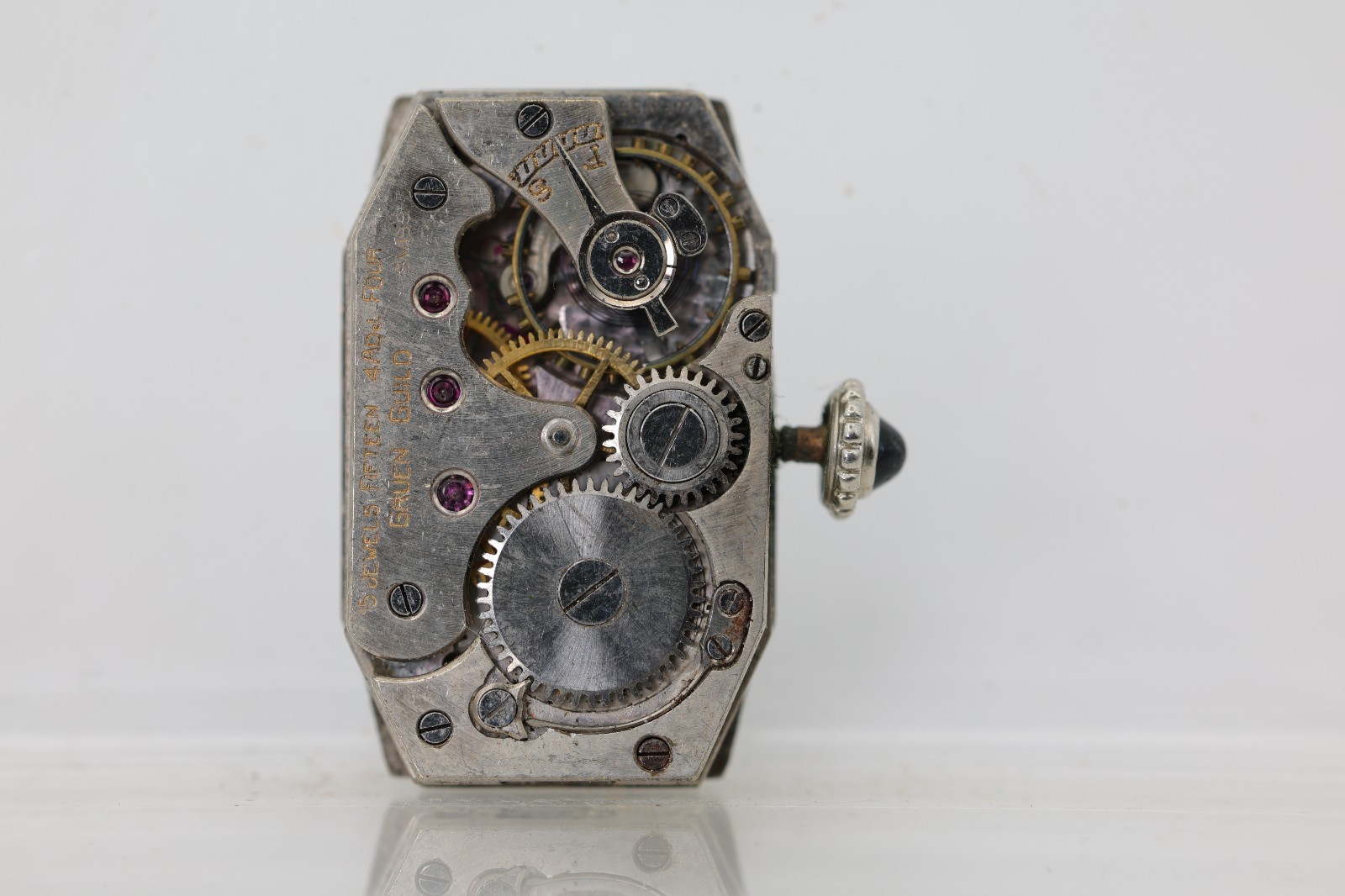 GRUEN cal. 153, 15j SWISS WRIST WATCH MOVEMENT, FOR REPAIR (NG)